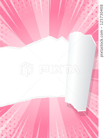 Sunburst and torn paper background material, focus line effect, dot pattern, frame, portrait orientation Sunburst and torn paper background material, focus line effect, dot pattern, frame, portrait orientation 125730408