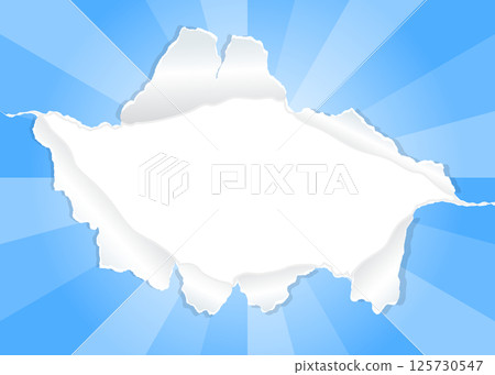 Sunburst and holey paper background material, frame Sunburst and holey paper background material, frame 125730547
