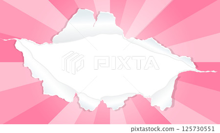 Sunburst and holey paper background material, frame Sunburst and holey paper background material, frame 125730551