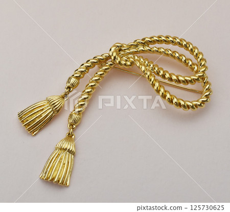 Elegant vintage brooch fashion jewelry for women closeup Elegant vintage brooch fashion jewelry for women closeup 125730625