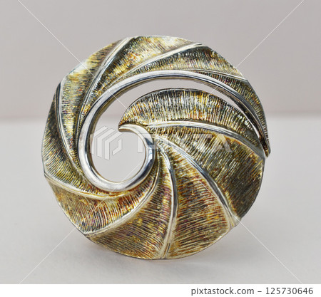 Fashion brooch vintage inspired product for women jewelry ad or banner stock photo Fashion brooch vintage inspired product for women jewelry ad or banner stock photo 125730646