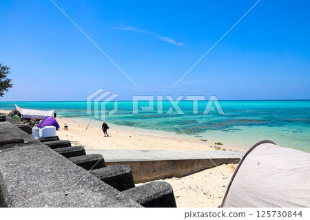 Okinawa sea resort camping 125730844