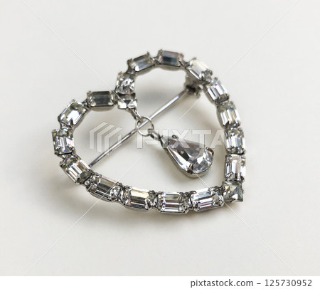 Vintage brooch isolated womens fashion accessory image 125730952