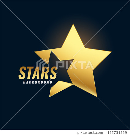 shiny and precious golden star background celebrate your success 125731239