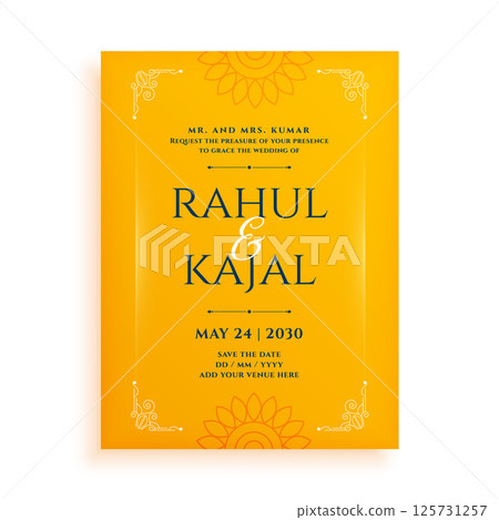 indian wedding invitation card celebrate the big day with hindu traditions 125731257