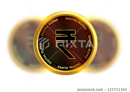 indian currency inr rupee coin background in blur style indian currency inr rupee coin background in blur style 125731363