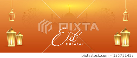 eid mubarak event wallpaper with realistic islamic lantern eid mubarak event wallpaper with realistic islamic lantern 125731432