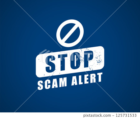 scam alert symbol background for your finance security 125731533