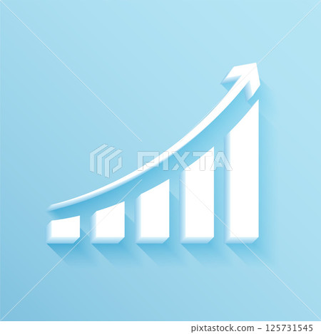 financial stock trading background with growth chart diagram 125731545