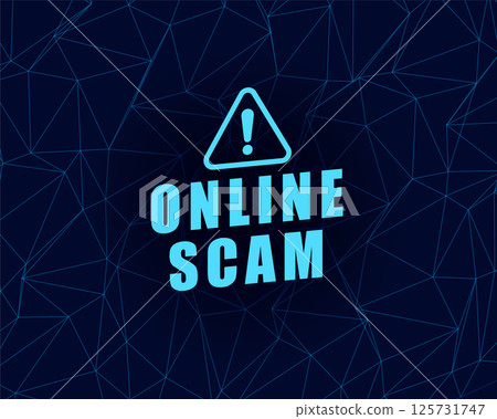 online scam alert background for internet security and safety online scam alert background for internet security and safety 125731747