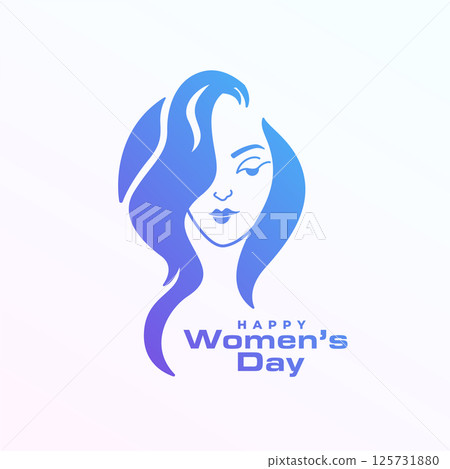happy women's day celebration background to inspire female 125731880