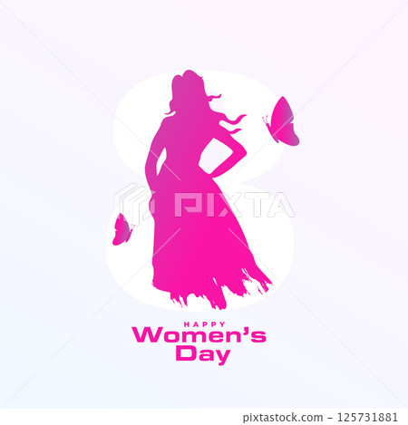 lovely happy women's day pink background for your feminist blog 125731881