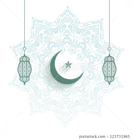 islamic festival eid ul fitr decorative background in arabic style islamic festival eid ul fitr decorative background in arabic style 125731965