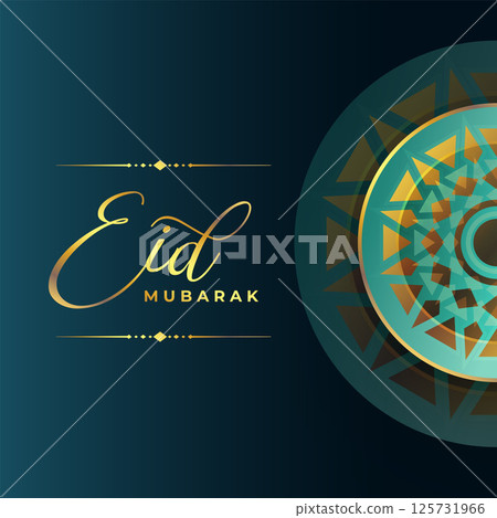 decorative eid mubarak islamic festival greeting background decorative eid mubarak islamic festival greeting background 125731966