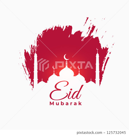 traditional eid mubarak background with arabic pattern for festive touch 125732045