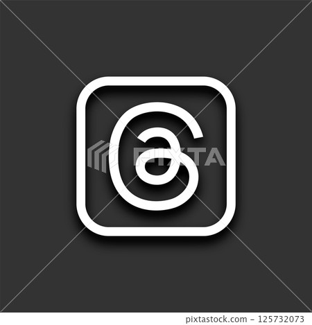 threads app logo icon with shadow 125732073