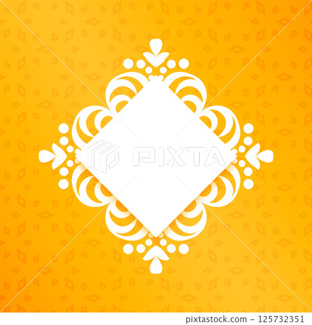 artistic floral border background with image or text space 125732351