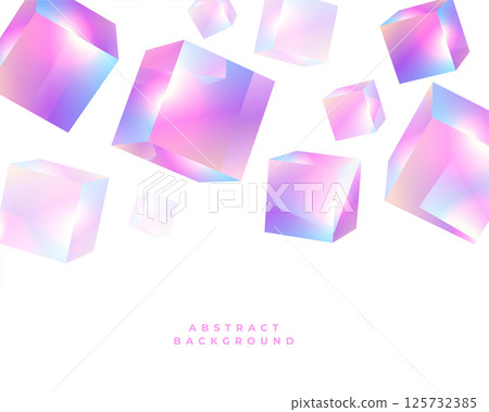 nice 3d falling cubic holographic gradient background nice 3d falling cubic holographic gradient background 125732385