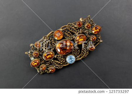 Brooch vintage handmade accessory photo for women 125733297
