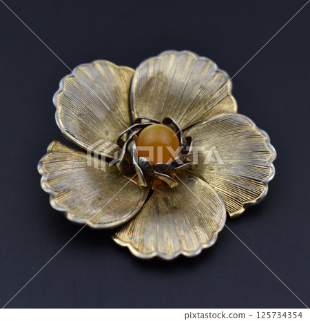 Brooch floral accessory vintage image for women fashion Brooch floral accessory vintage image for women fashion 125734354