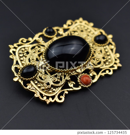 Brooch for women vintage style laid flat fashion image Brooch for women vintage style laid flat fashion image 125734435