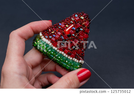 Brooch vintage floral handmade charm for womens fashion 125735012