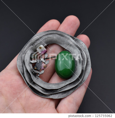 Brooch photo floral vintage handmade accessory for women 125735062