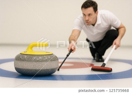 冰上策略!感受冰壺魅力的瞬間 冰上策略!感受冰壺魅力的瞬間 125735668