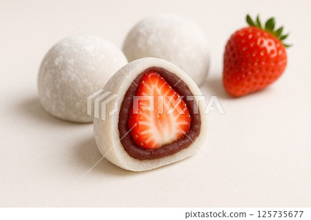 Stock photos that convey the appeal of Ichigo Daifuku 125735677