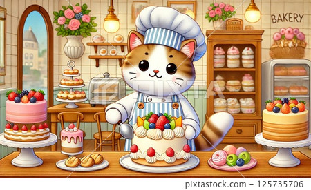 貓咪糕點師傅打造的夢幻蛋糕店 125735706