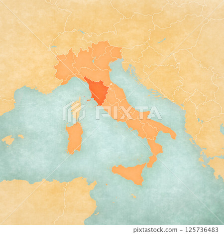 Map of Italy - Tuscany 125736483