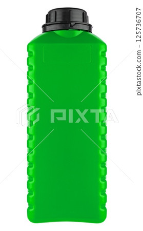 Compact plastic container with a convenient shape. On a white background. Compact plastic container with a convenient shape. On a white background. 125736707