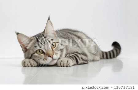 躺著的 Sabatara 貓 125737151