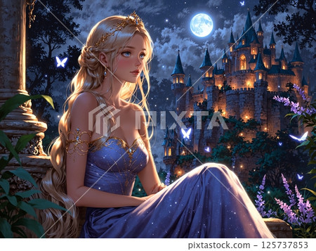 Goddess in a blue dress Goddess in a blue dress 125737853