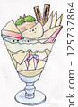 Cookies, sweets, handwritten 125737864
