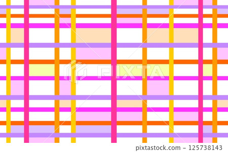 Geometric pattern, border, stripes, pink, orange 125738143