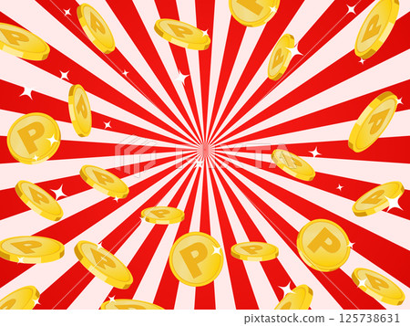 一枚硬幣彈出的插圖 一枚硬幣彈出的插圖 125738631