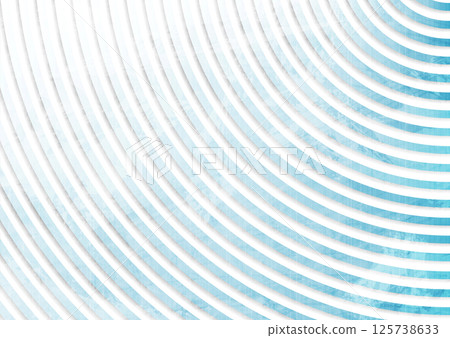 Blue and white grunge linear circles abstract geometric background 125738633