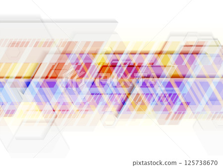 Orange and violet tech concept minimal abstract geometric background Orange and violet tech concept minimal abstract geometric background 125738670