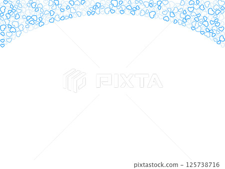 Heart pattern background, 3 colors in blue, border heart Heart pattern background, 3 colors in blue, border heart 125738716