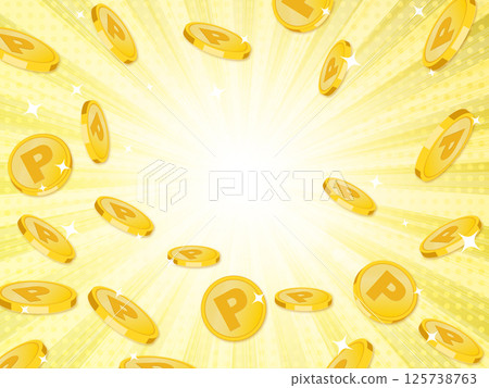 一枚硬幣彈出的插圖 125738763