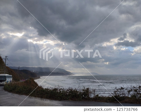 A beam of light illuminating Noto A beam of light illuminating Noto 125738766