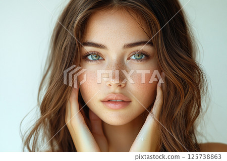 年輕女性的美麗形象 年輕女性的美麗形象 125738863