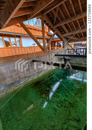 Gunma Prefecture, Agatsuma-gun, Kusatsu Onsen, Shirahata spring source at Yuji Square 125739666
