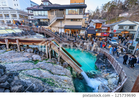 Gunma Prefecture, Kusatsu Town, Agatsuma District, Kusatsu Onsen Yubatake, Yutaki Gunma Prefecture, Kusatsu Town, Agatsuma District, Kusatsu Onsen Yubatake, Yutaki 125739690