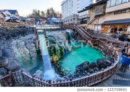 Gunma Prefecture, Kusatsu Town, Agatsuma District, Kusatsu Onsen Yubatake, Yutaki Gunma Prefecture, Kusatsu Town, Agatsuma District, Kusatsu Onsen Yubatake, Yutaki 125739691