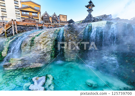 Gunma Prefecture, Kusatsu Town, Agatsuma District, Kusatsu Onsen Yubatake, Yutaki 125739700