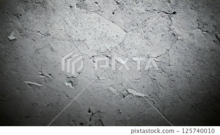 Retro modern background texture with light hitting a concrete wall 125740010