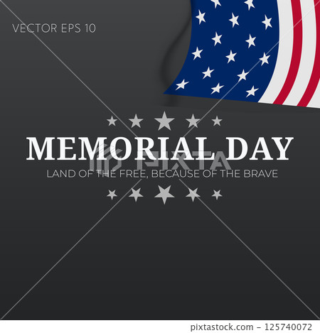 Memorial Day Land Of The Free Because Of The Brave 125740072