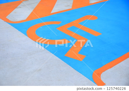 Disabled parking lot Disabled parking lot 125740226